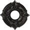 Ekena Millwork Attica PVC Medallion (Canopies up to 4 1/8"), 10"OD x 3 1/2"ID x 3/4"P, Textured Metallic Galaxy CMP10ATAGX - alternate 1